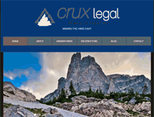 Tablet Screenshot of cruxlegal.com